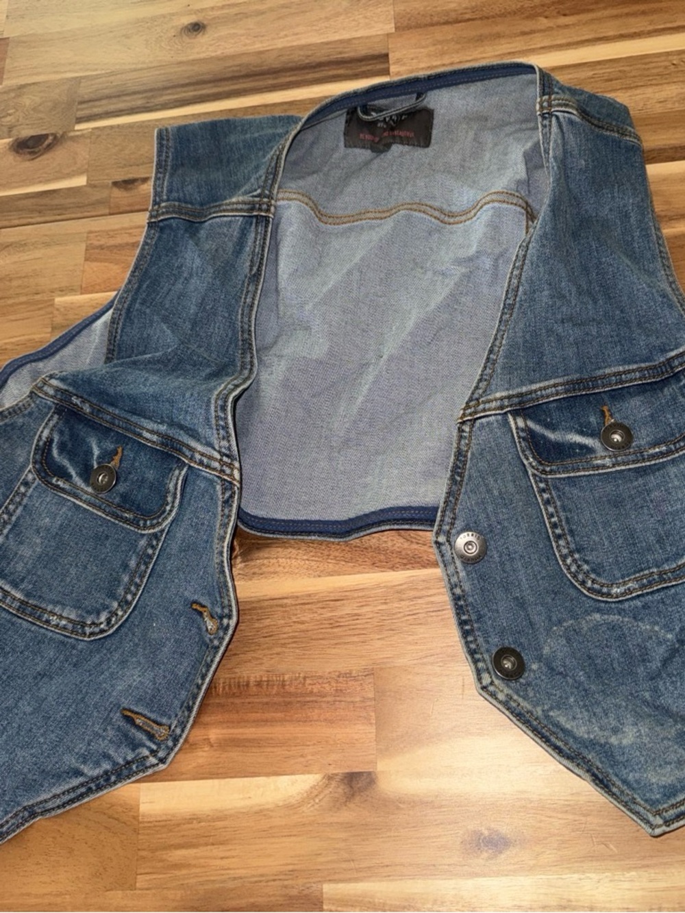 torrid Dark Blue Denim Vest - Cropped Sleeveless Jean Vest